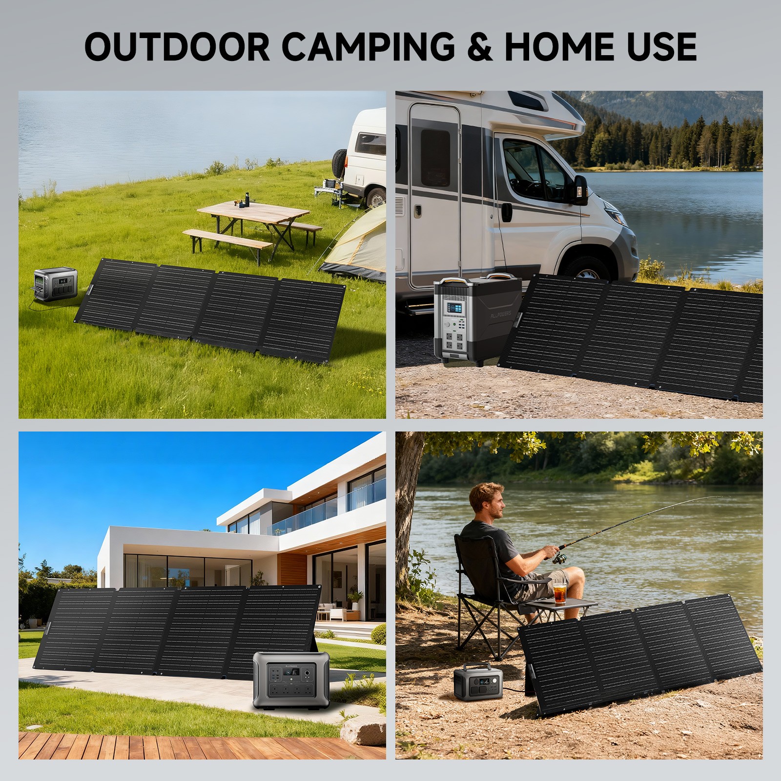 ALLPOWERS SOLAX SE200 Foldable Solar Panel 200W Portable Camping Solar Charger
