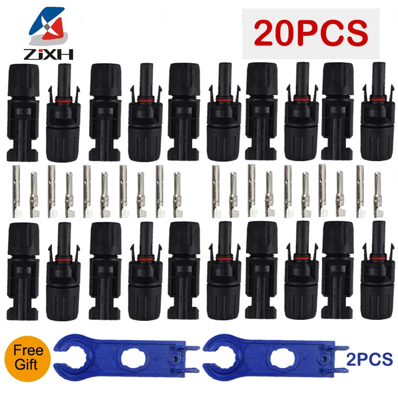 MC4 Connectors Solar Panel Cable Compatible Waterproof Male & Female 30A UK