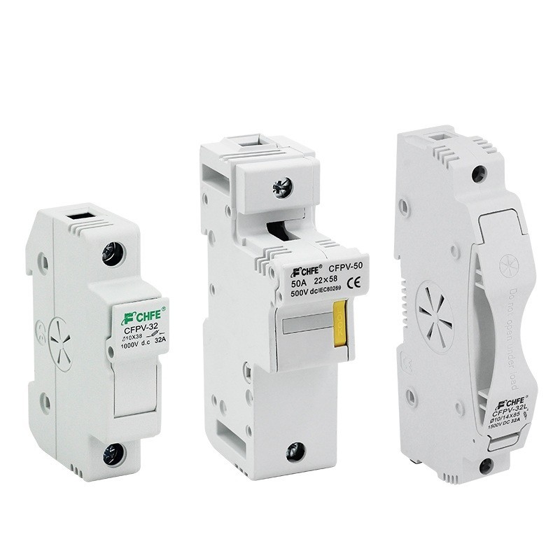 DC Fuse Holder PV DIN Rail Mounting 1000V Photovoltaic System Strings 6A-63A