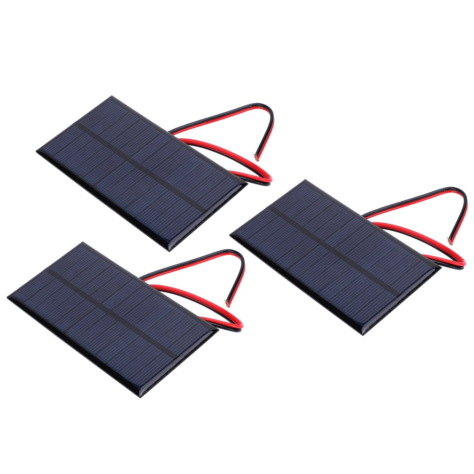 3pcs DC 6V 1W Solar Panel Cell Power Module Polycrystalline Silicon Solar Pa CET