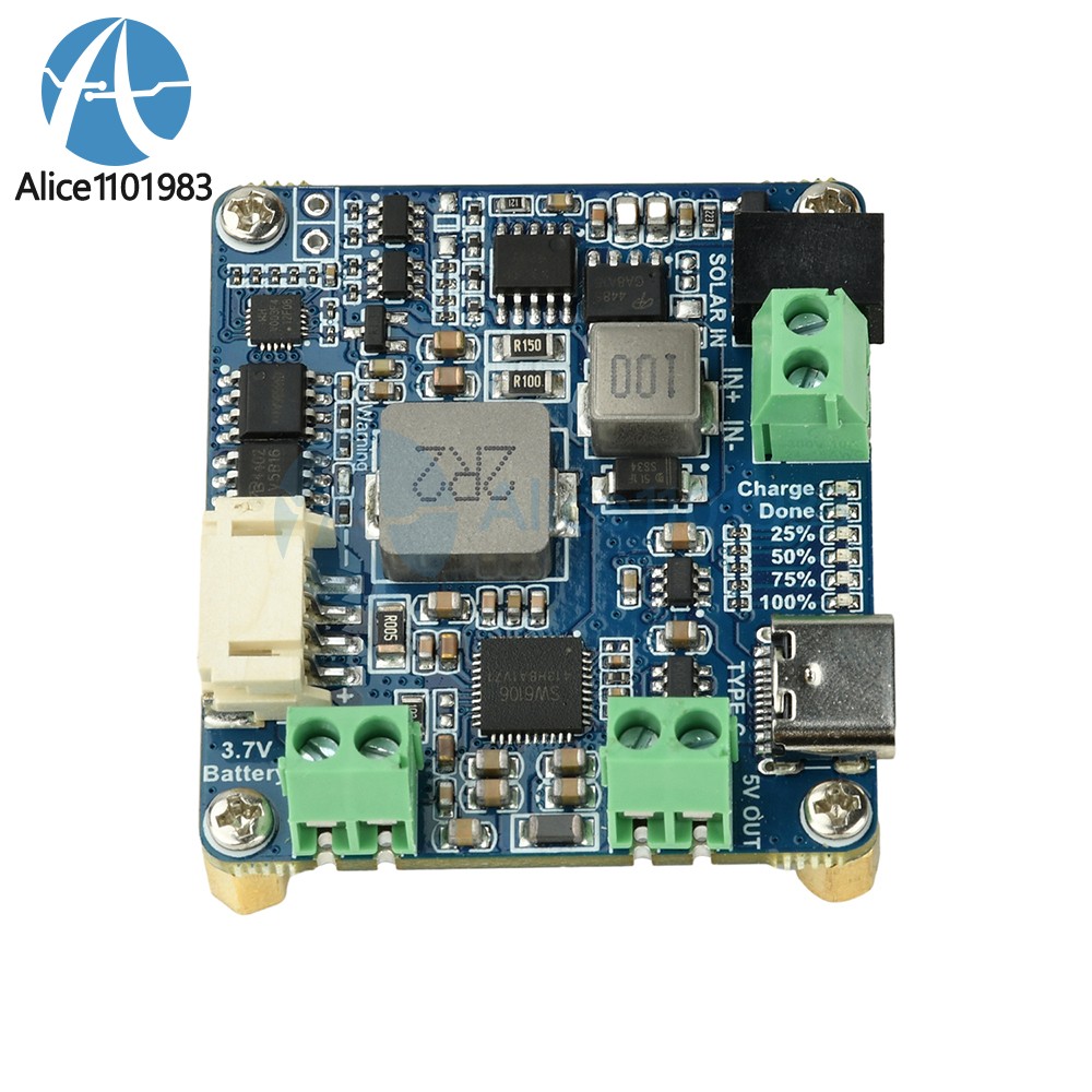 6-24V Solar Panel Power Management Module 5V 3A Supports MPPT, PD QC FCP SFCP
