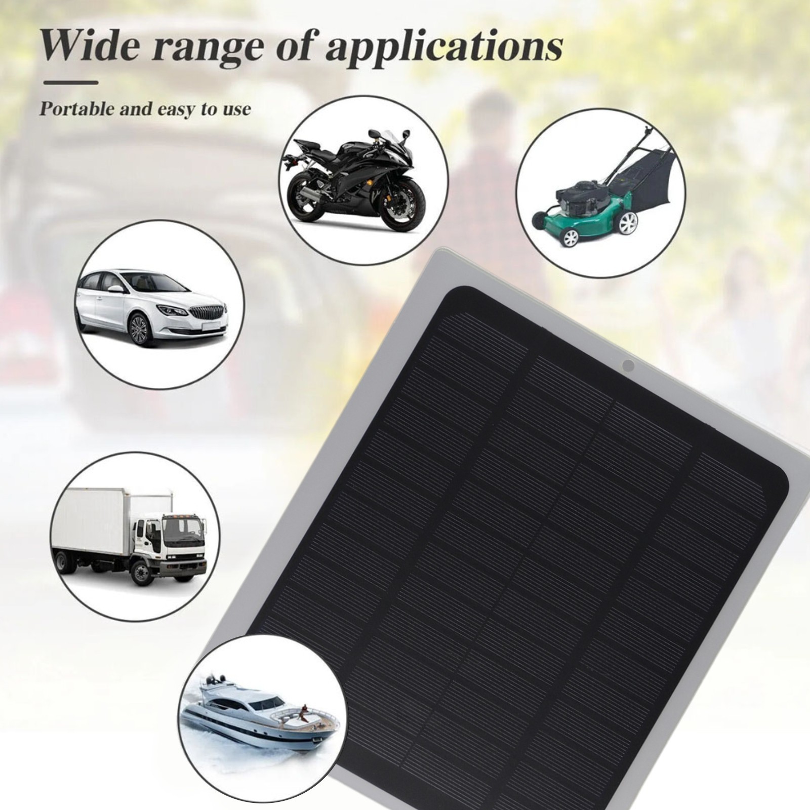 Wide Application Solar Charger for Urgent Lights Electric Fans and More