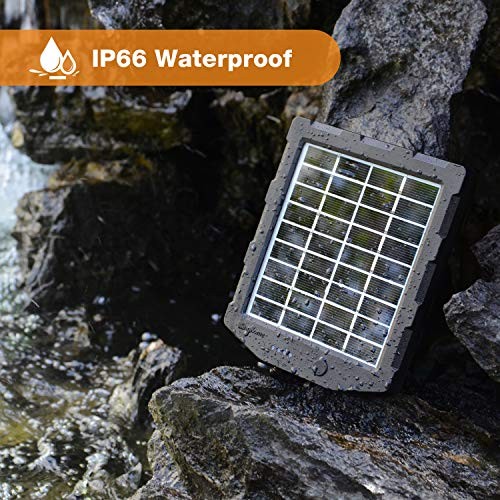 Trail Camera Solar Panel, Solar Battery Charger Kit 12V/1A 6V/1.5A with Build