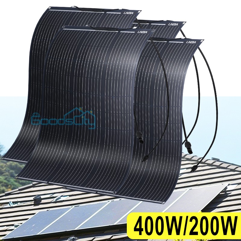 4 x 100W Mono Solar Panel Starter Kit 12V Battery Charger Controller Portable