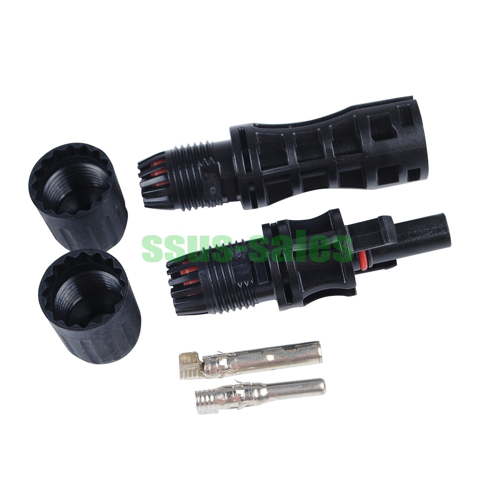 X4 MC4 Solar Connectors 1500V 30A Male Female Plug Socket PV Panel Cable