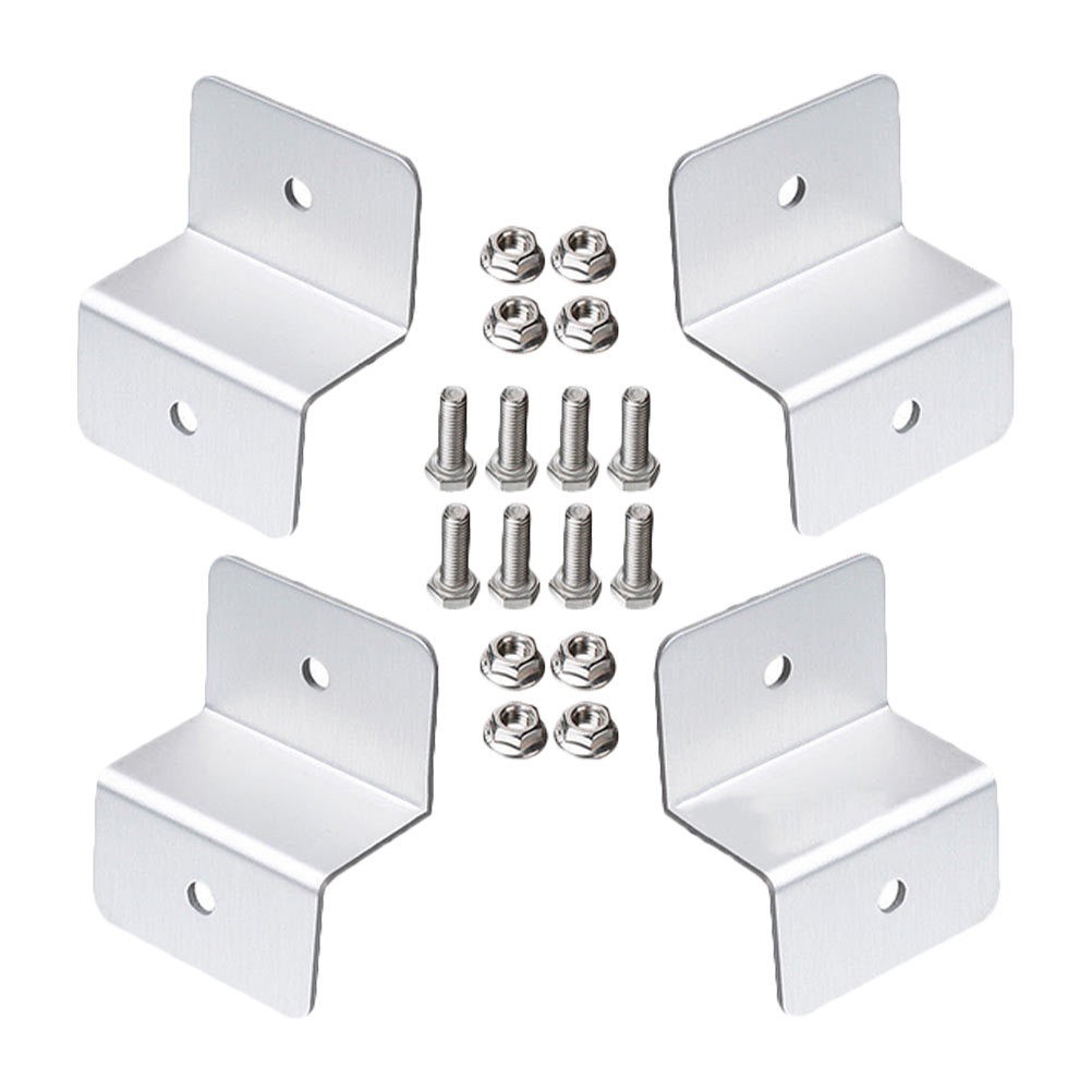 4 Pcs Mounting Hardware Solar Panel Bracket Corner Z Brackets RV