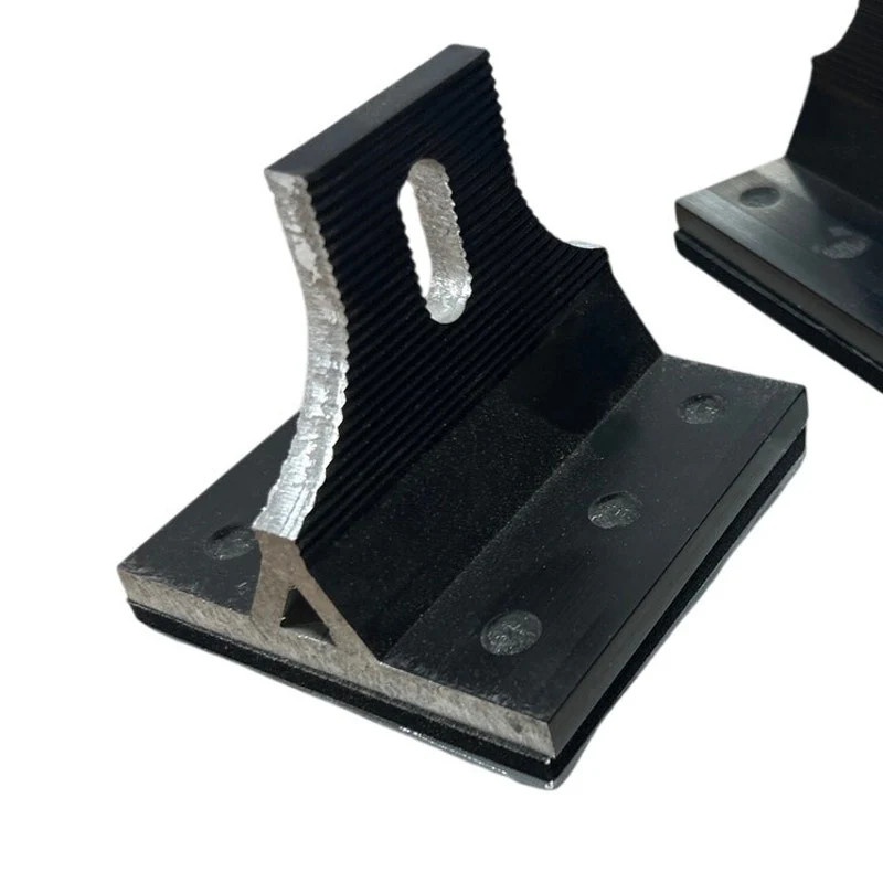 Lot of 2 New Open Box Black Butyl Feet Solar Panel Mounting Hardware w Screws