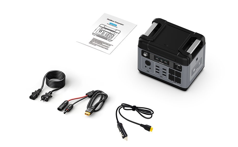 OUKITEL LiFePO4Battery 100-500W Solar Panel Generator Power Station 2048Wh 3200W
