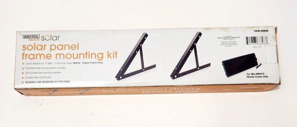 Solar Panel Frame Mount Kit Harbor Freight Thunderbolt Magnum Steel Tilts 68698