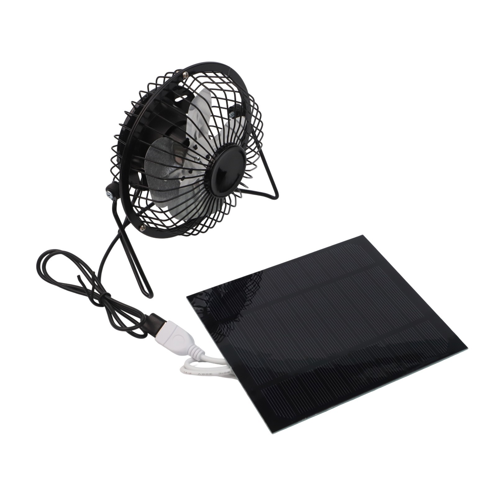 Indoor Air Circulation Portable Exhaust Fan 4 Inch Fan 2.5W Solar Power