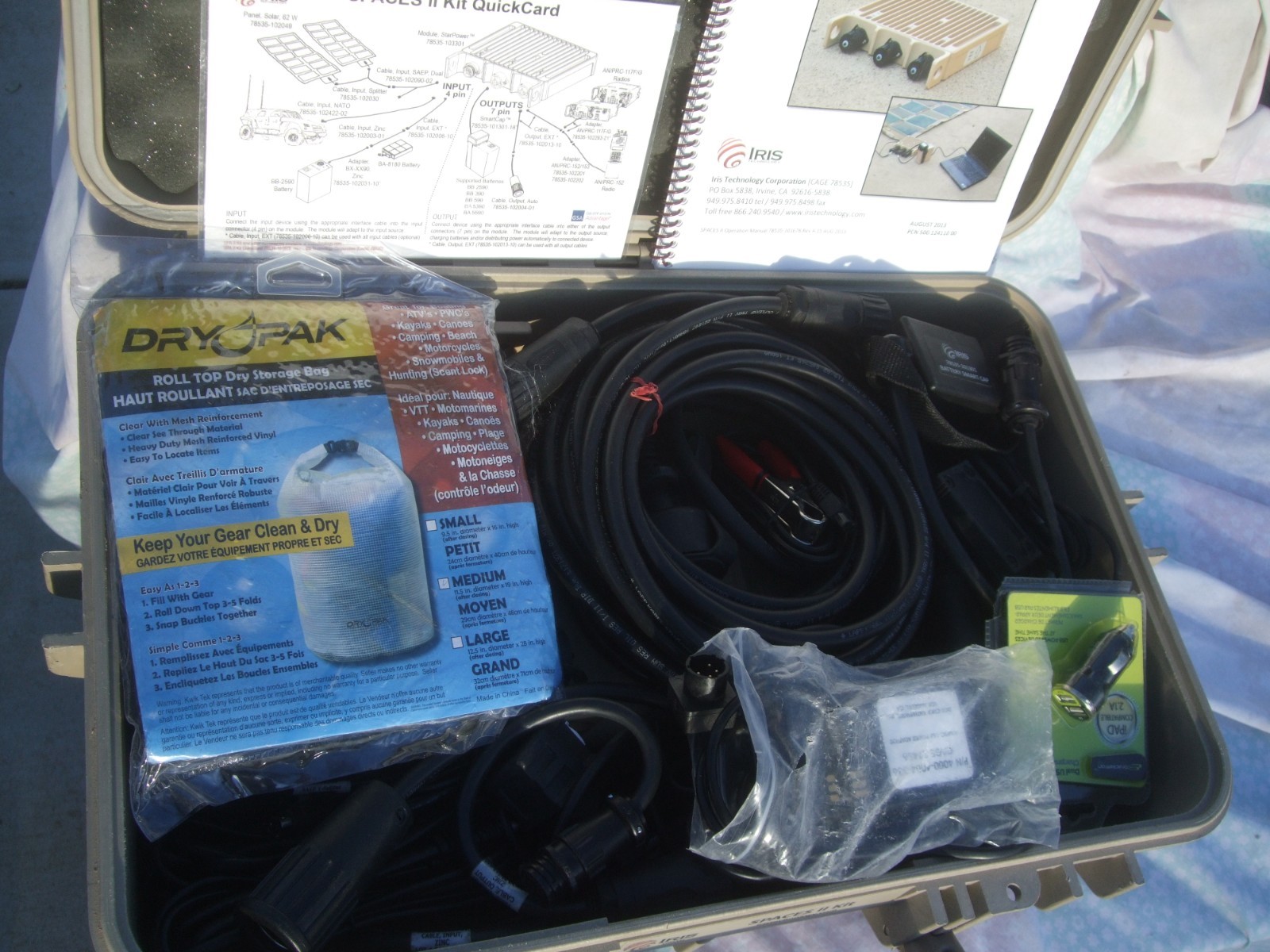 Iris Technology SPACES II Kit USMC Military Portable Solar Energy Field Power
