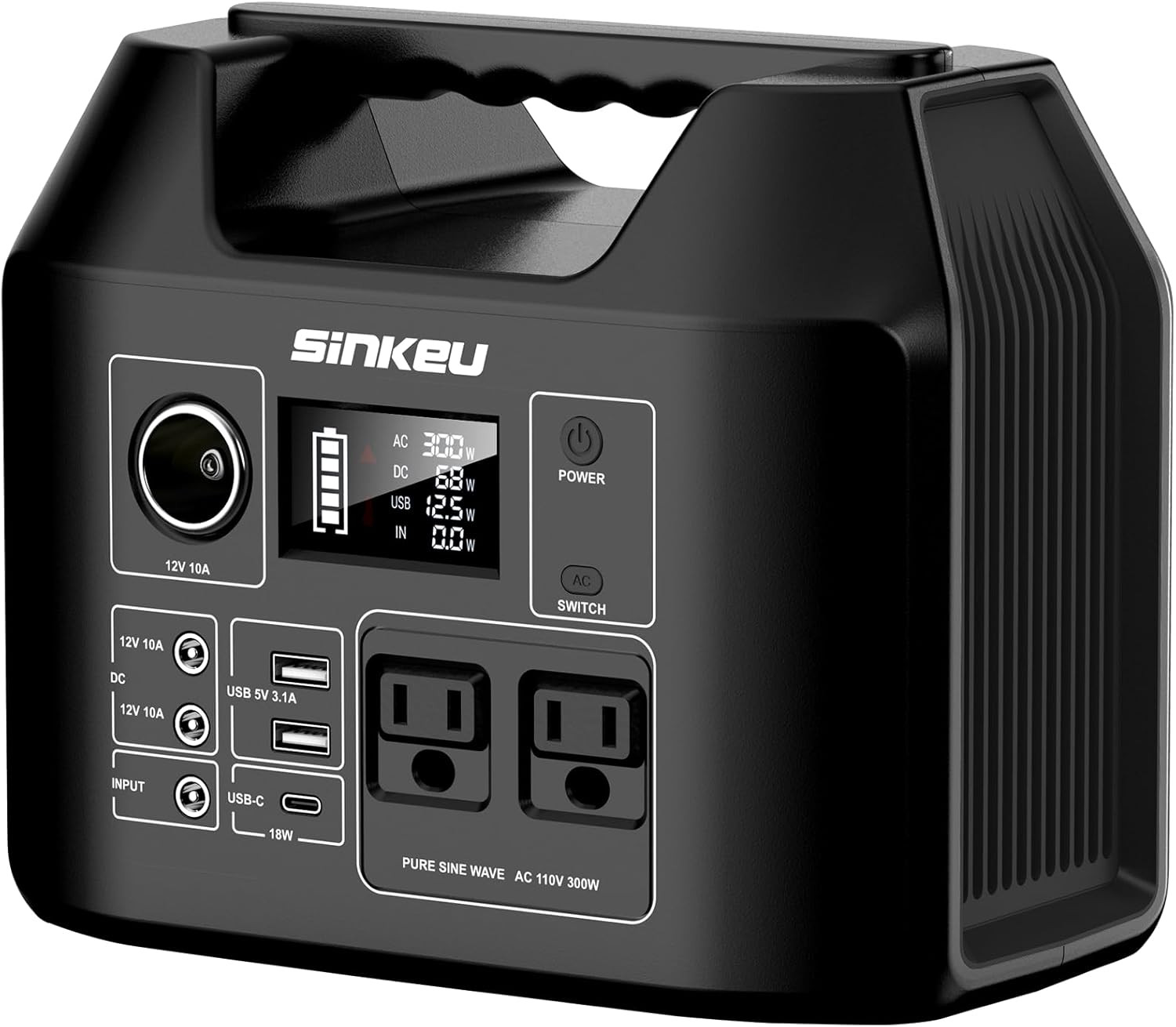 300W 80000mAh Portable Power Station for Camping & Emergencies
