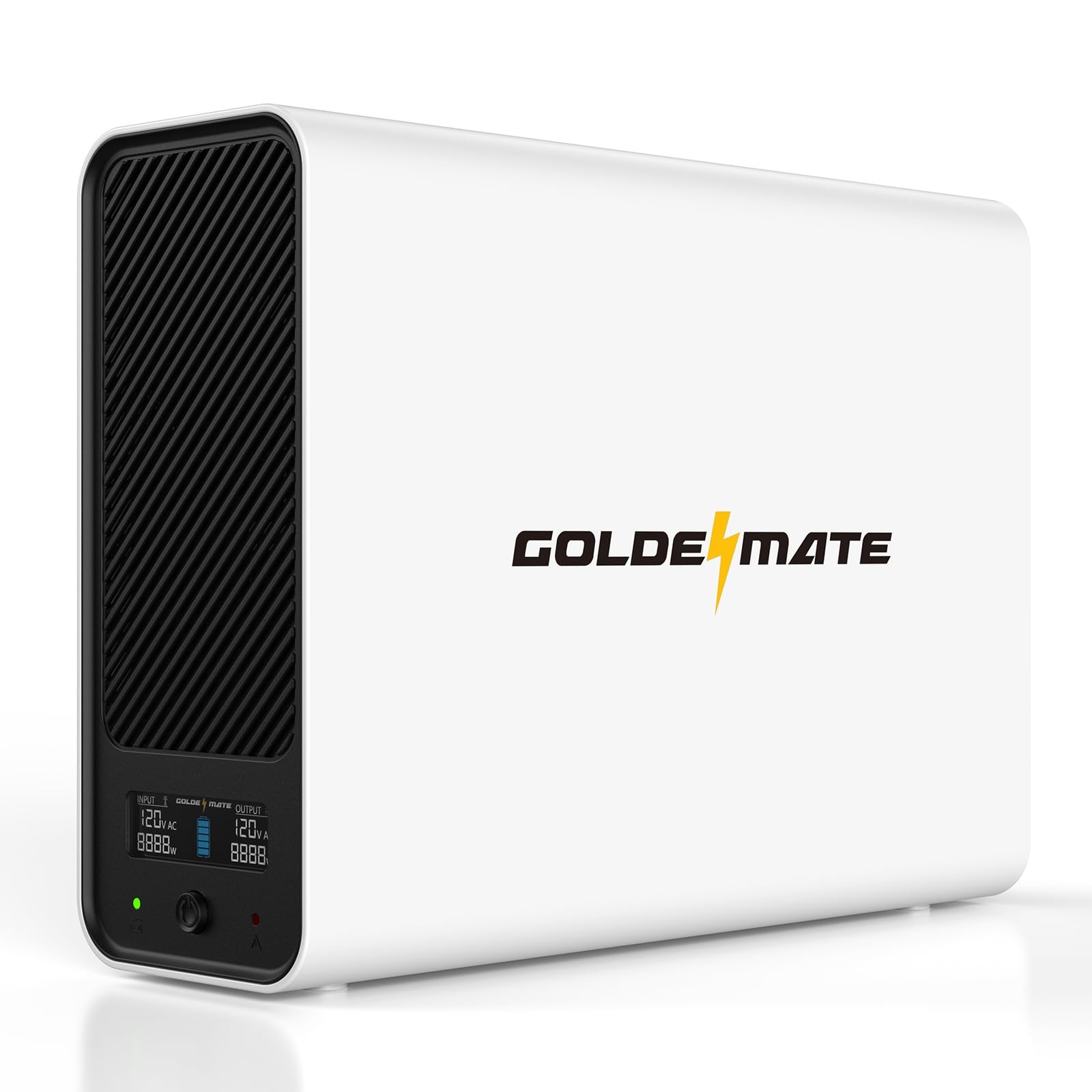 GOLDENMATE 1000VA/800W LiFePO4 UPS Battery Backup Pure Sine Wave for PC