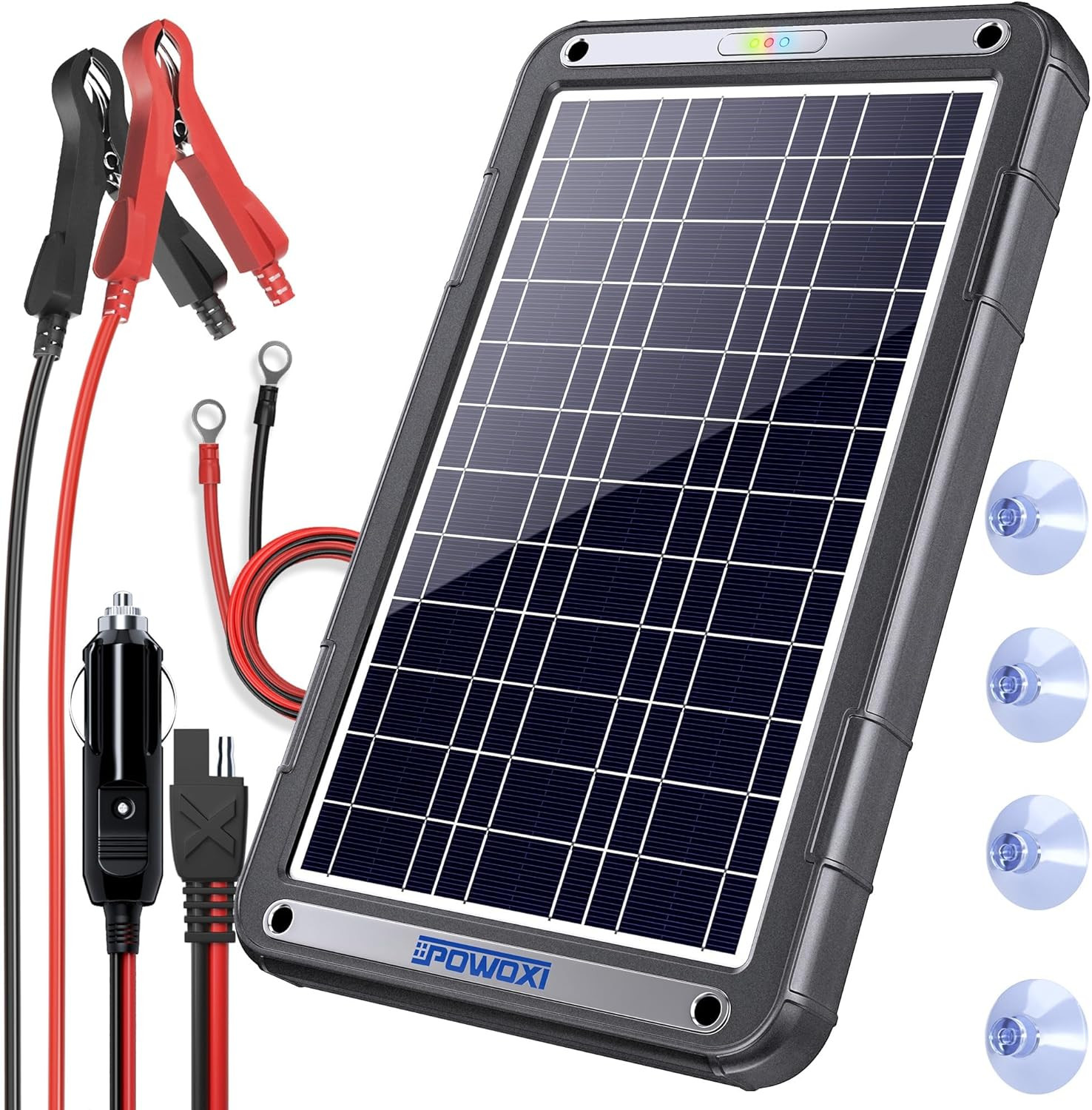 12V Solar Car Battery Charger: 12W Solar Trickle Charger Maintainer with MPPT Co