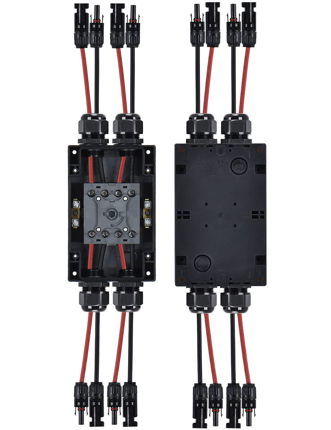 Solar Disconnect Switch,32 Amp DC600V,2 String 2 in 2 Out Isolator,Ip66 Waterpro