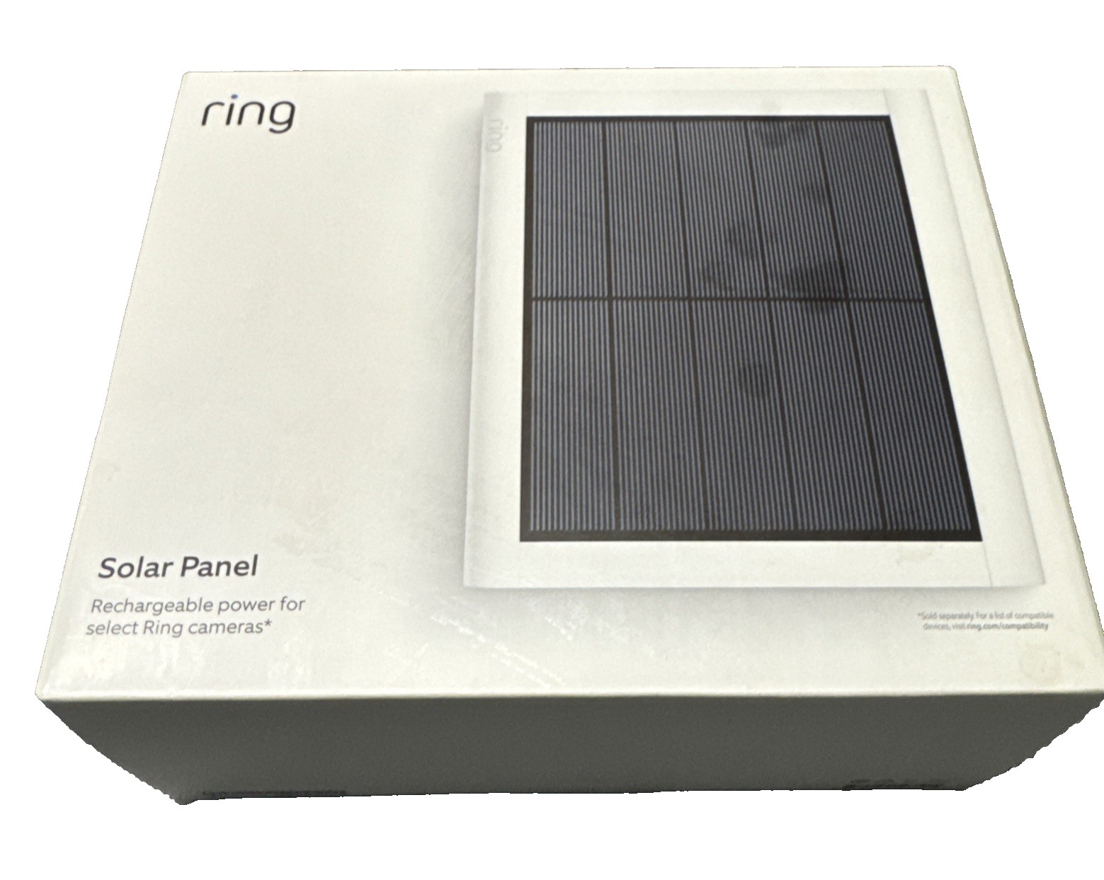 Ring 4W 2nd Generation Solar Panel for Select Ring Security Cameras Black New