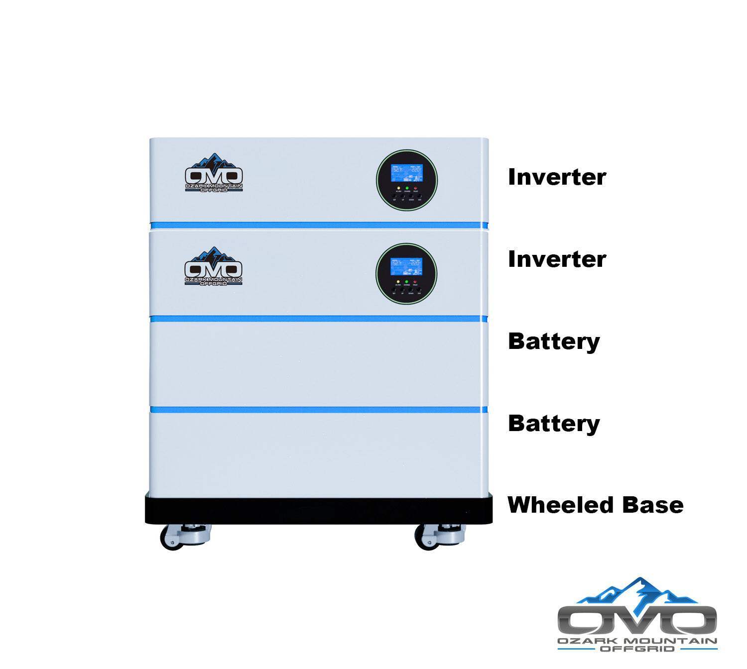 11KW OMO All-In-One Customizable Stacking Inverter/Battery System 120/240 11000W