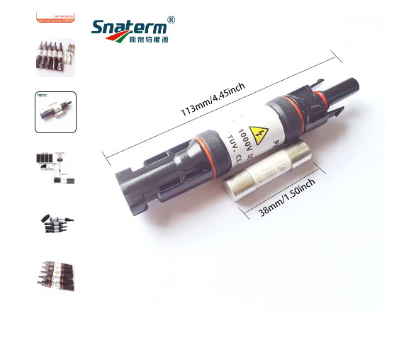 1000VDC 10A 15A 20A 30A DC Solar fuse Connector fusible holder Inline fuse D