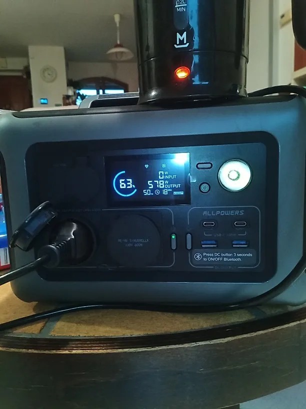 ALLPOWERS R600 Portable Power Station 299Wh LiFePO4 Battery – 600W AC Output