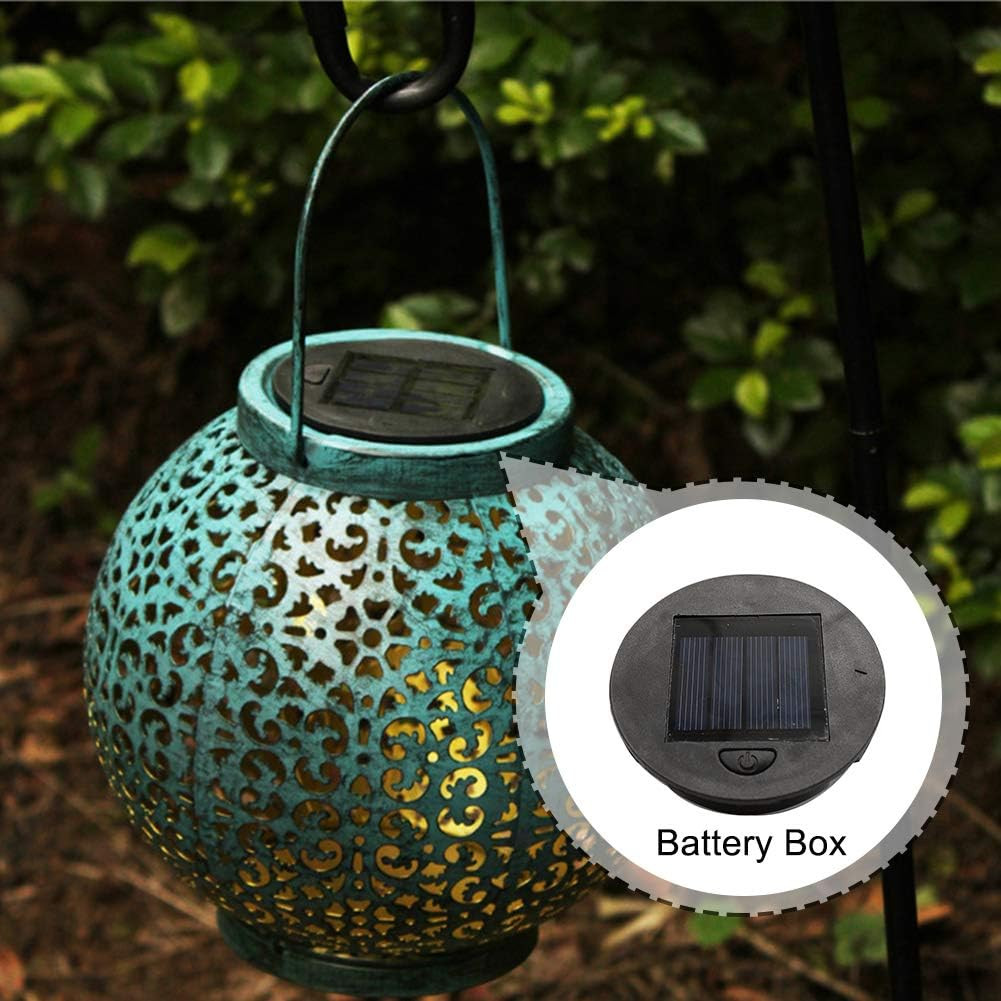 2 Pack Solar Light Replacement Top,Waterproof Round Solar Panel,Warm White LE…