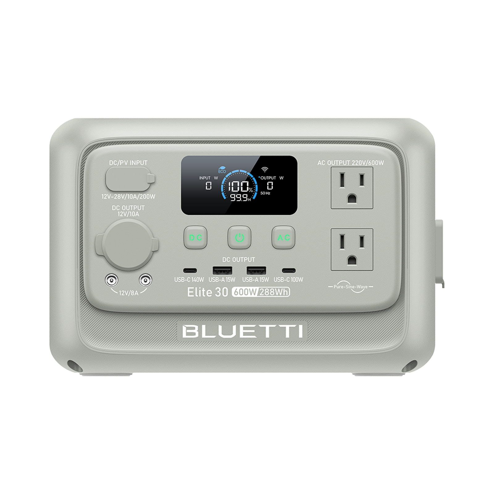 BLUETTI Elite 30 V2 288Wh 600W Portable Power Station Generator for Trip Backup