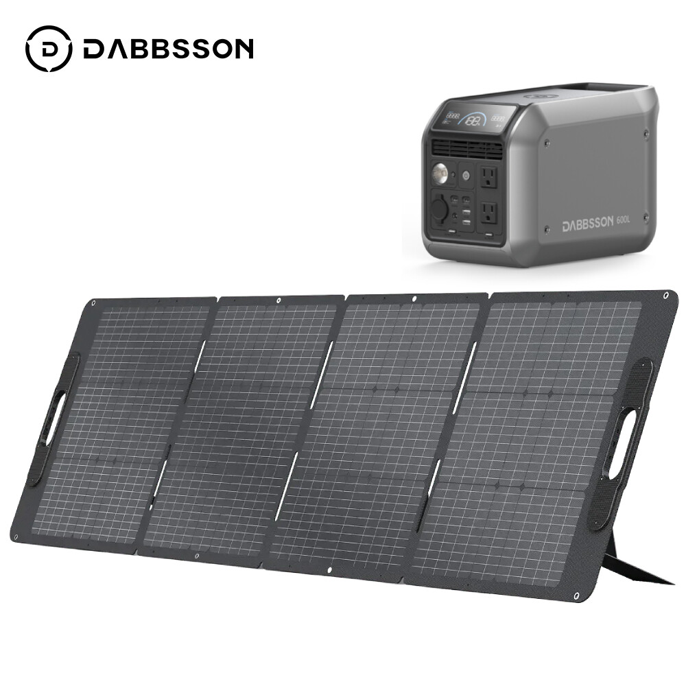 Dabbsson 768Wh 600W Power Station Solar Generator w/ 210W Foldable Solar Panel