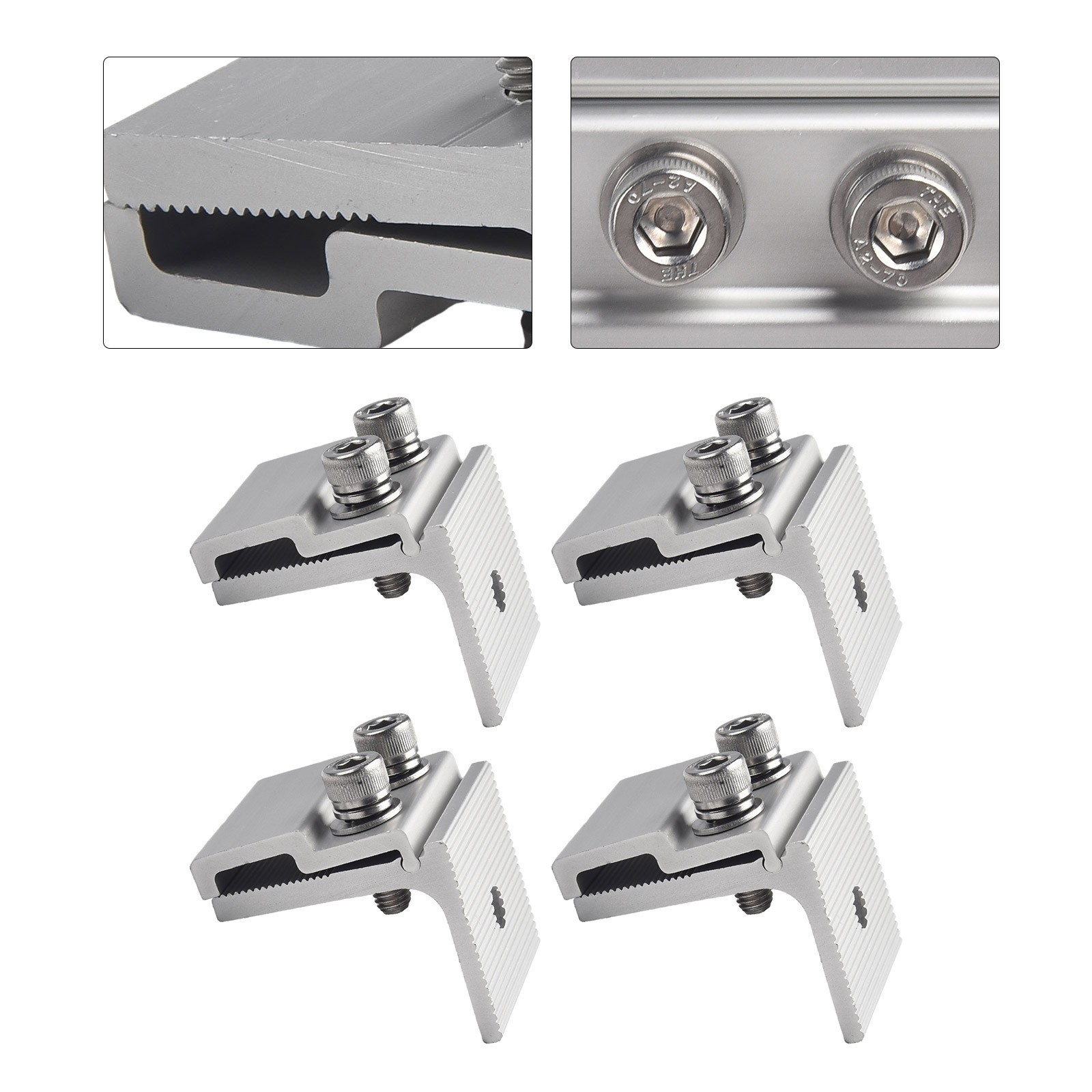 For Mounting Solar Pv Standing Seam Clamp Roof Seam Clamp Sliver Color