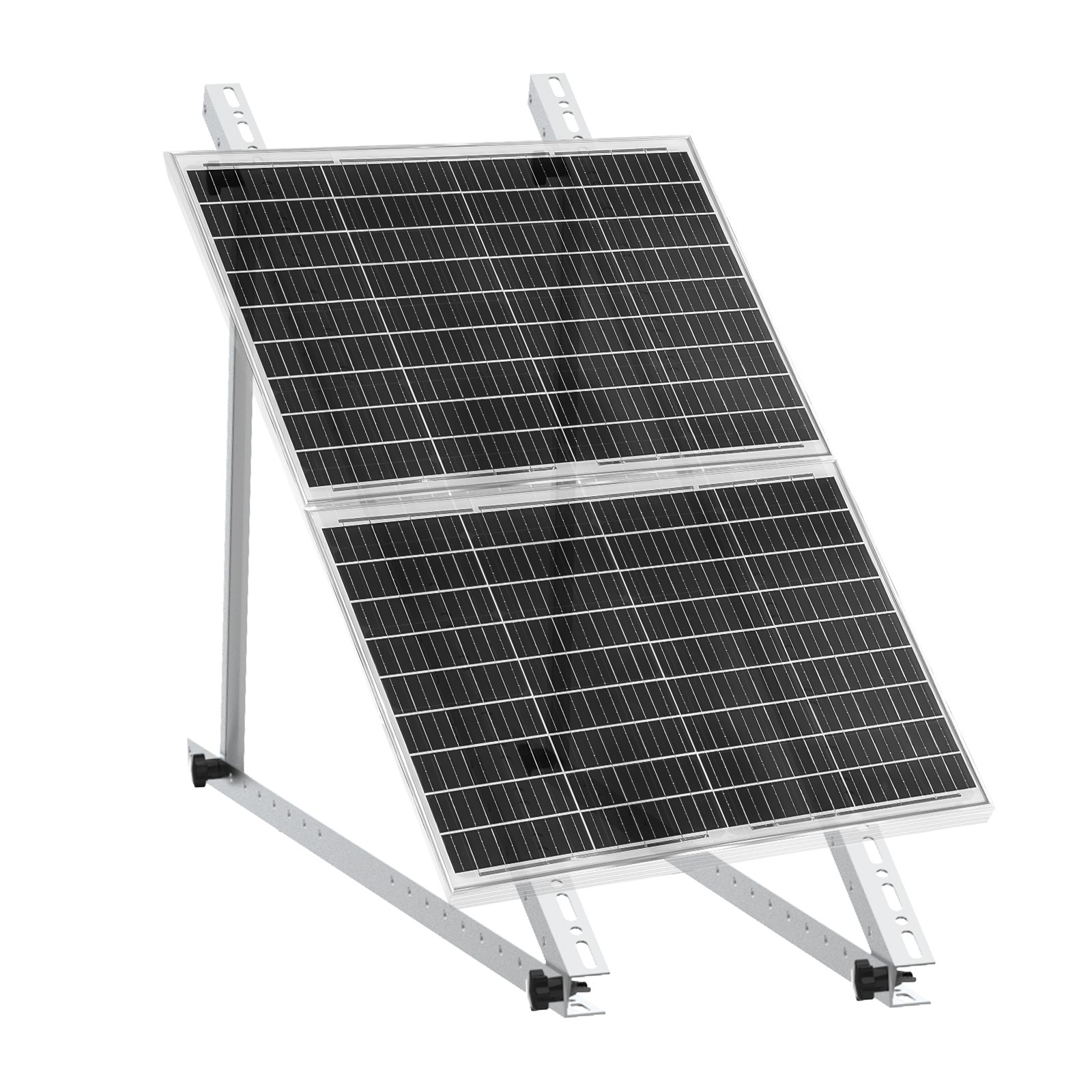 PFCTART 2 Set 45 inch Solar Mounting Brackets Solar Panel Stand Ground Mount