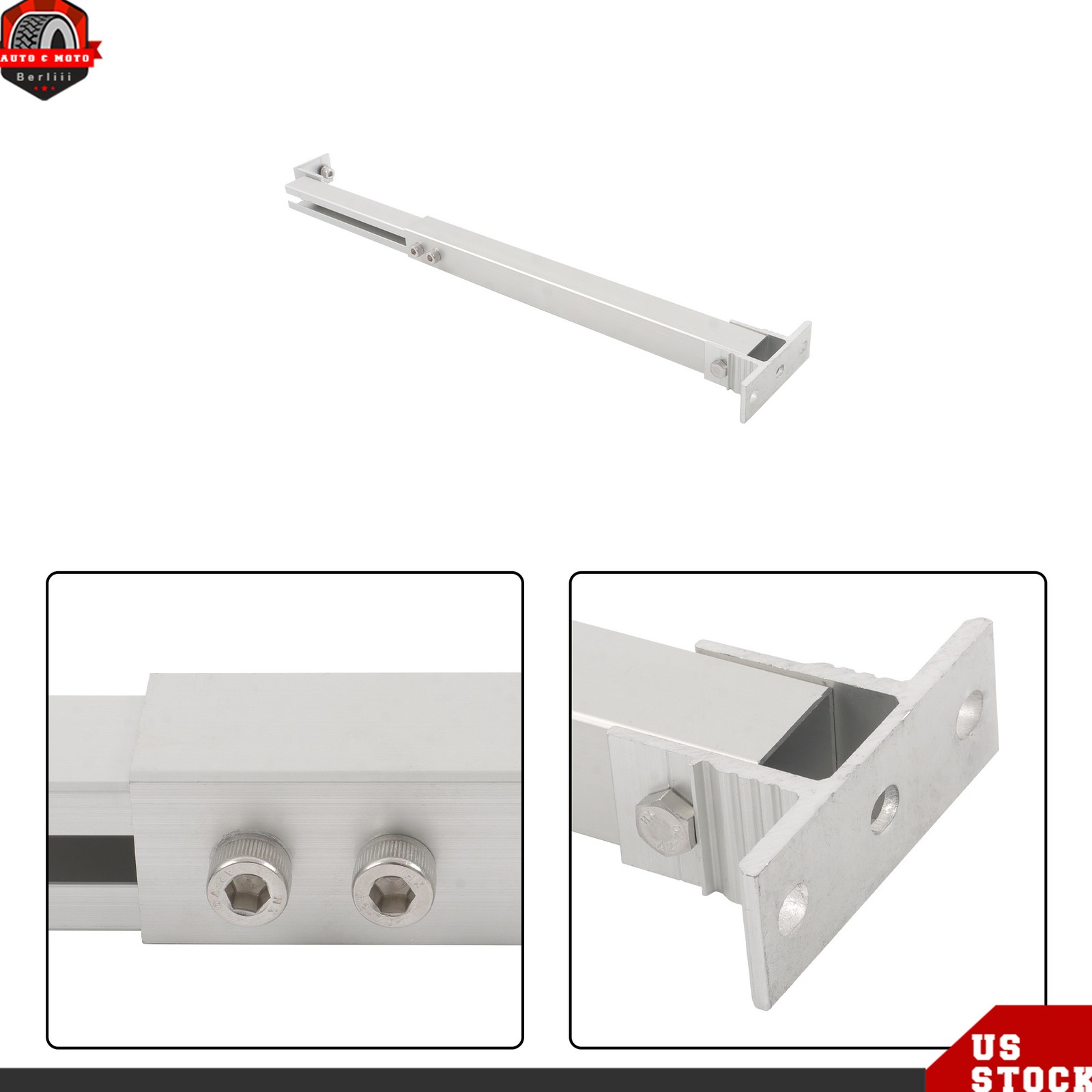 4 Sets Solar Panel Mount Brackets RV Tilt Mount Brackets Kit Adjustable Frame