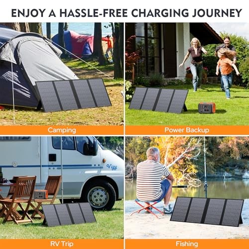 Foldable Solar Panel Charger with 18V DC Outlet for Portable Power 60W