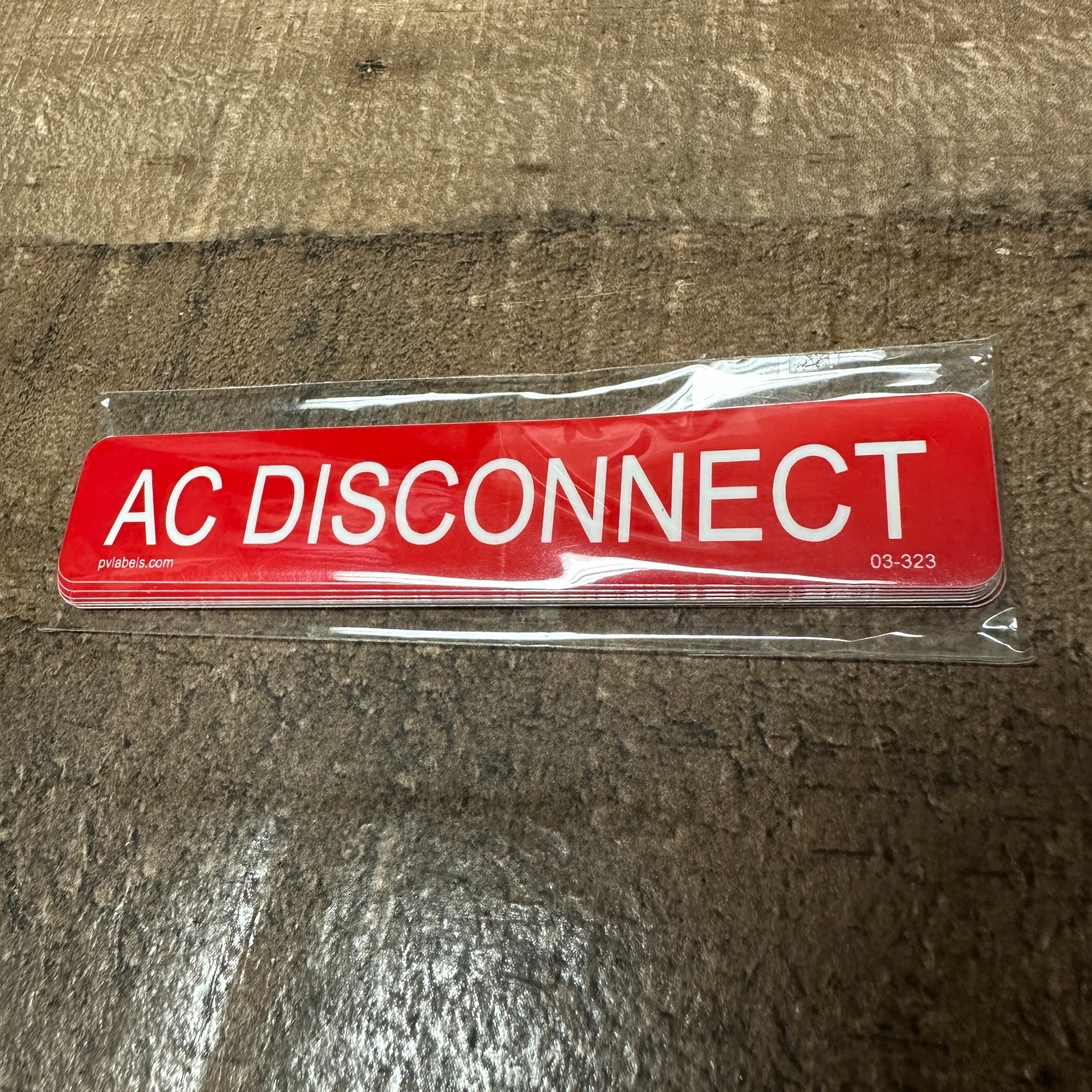 3/4″ x 4″ AC DISCONNECT Labels 03-323 Solar PV Sticker Pack of 10 USA