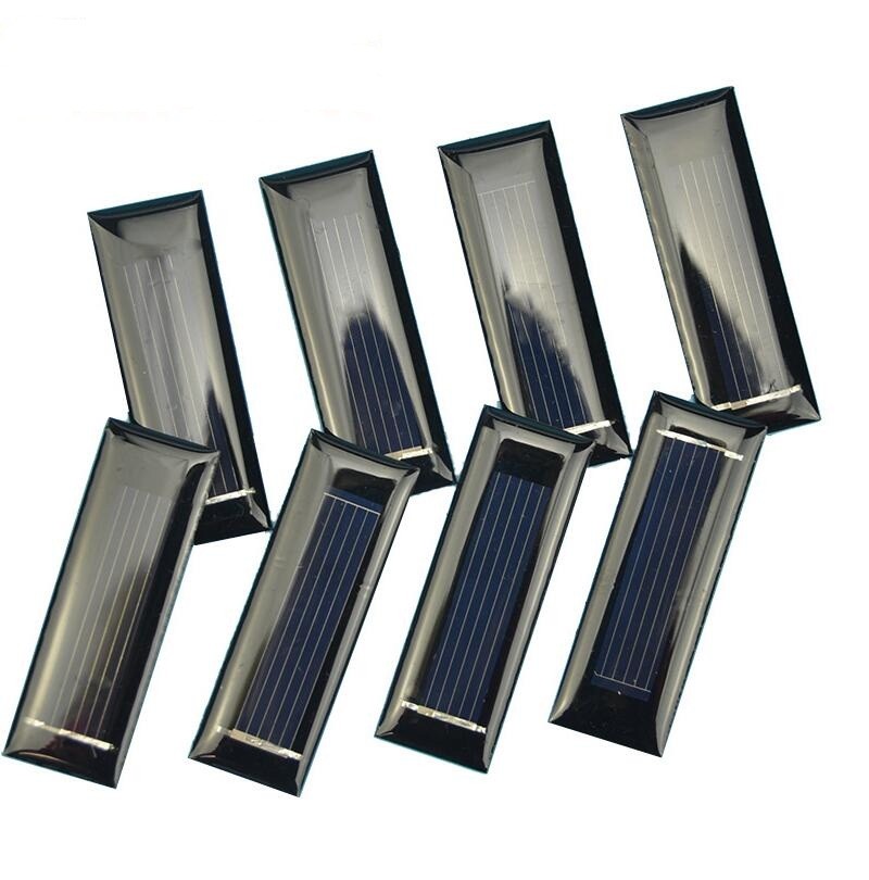 50PCS 0.5V 130mA Mini Solar Polycrystal Panel Cells DIY Solar Accessories