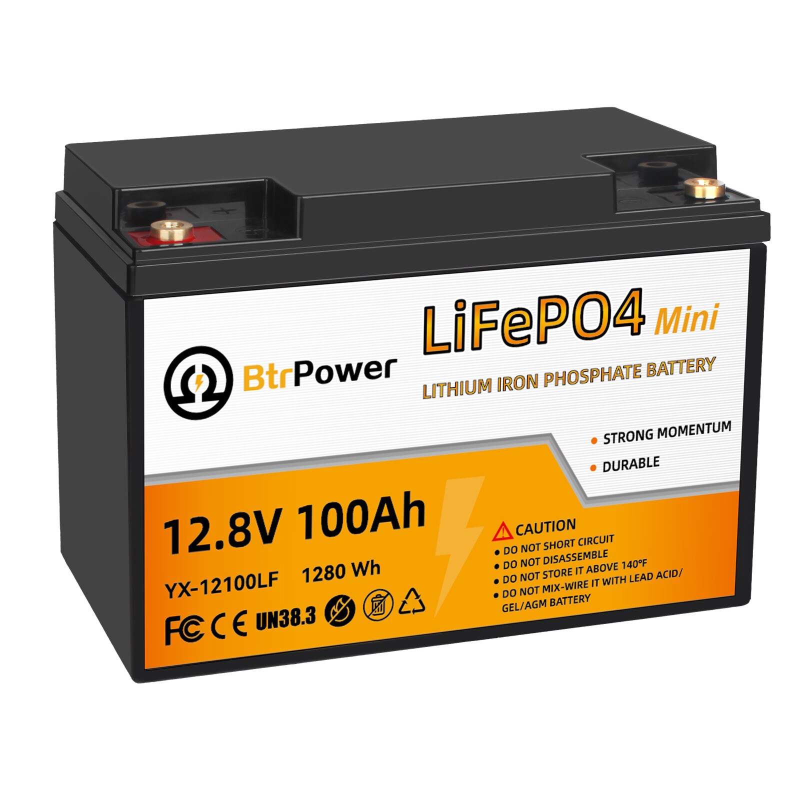 12V Lifepo4 Lithium Battery 8Ah 50Ah 100Ah 140Ah Pack for RV Marine Solar System