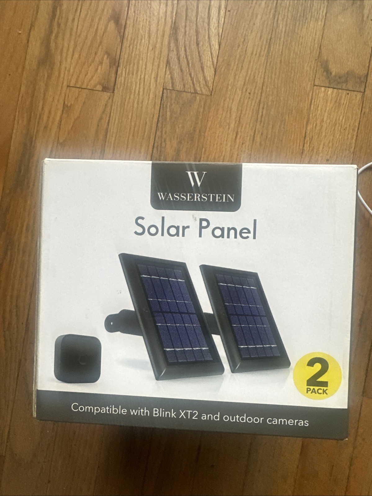 Wasserstein Solar Panel for Blink Outdoor & Blink XT2/XT Camera (2-Pack, black