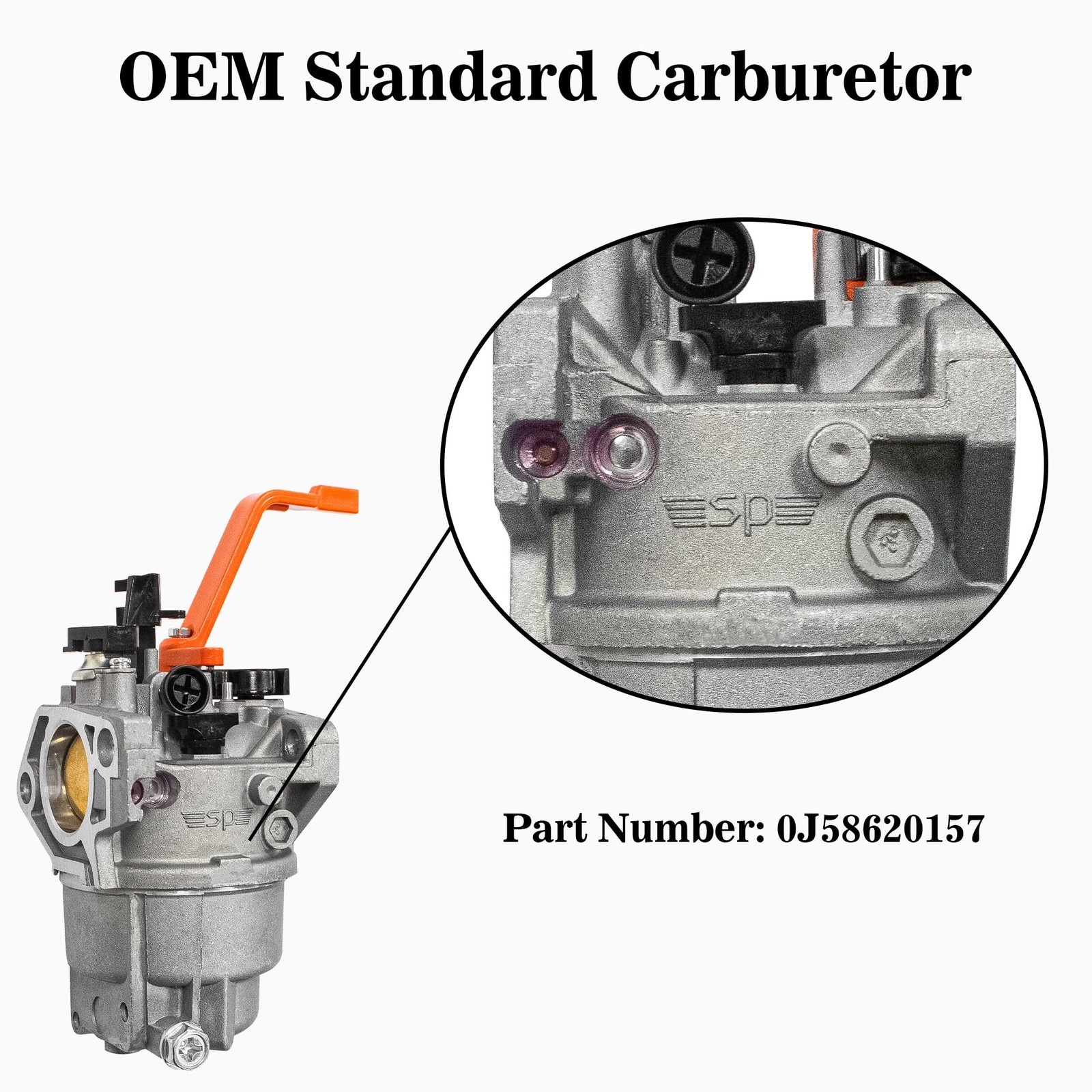 SP Generator Carburetor Assembly for Generac GP7500 GP8000 GP8000E 420cc Port…