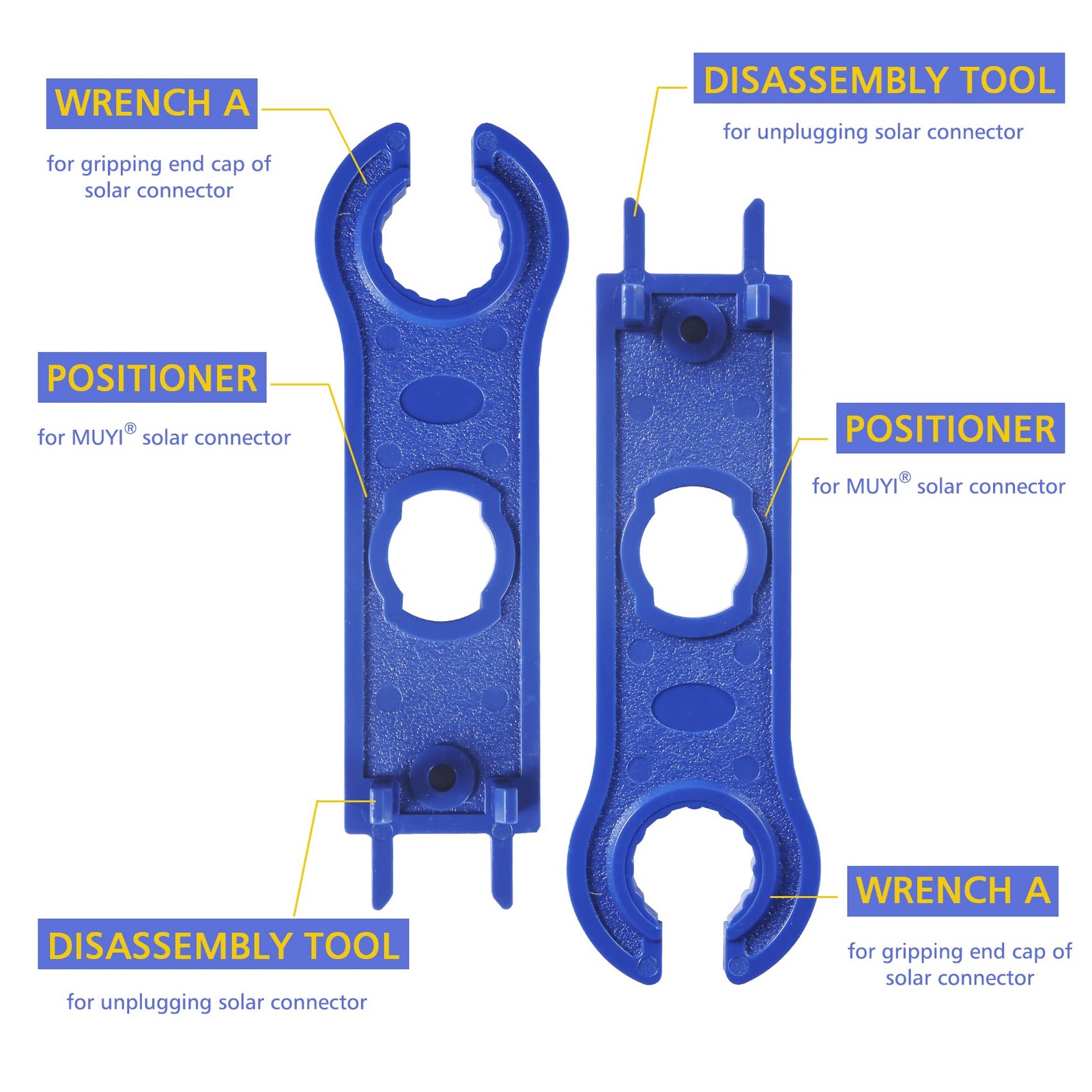 Solar Connector Kit 10 Pairs Crimper Spanners Waterproof HeavyDuty 1310AWG for