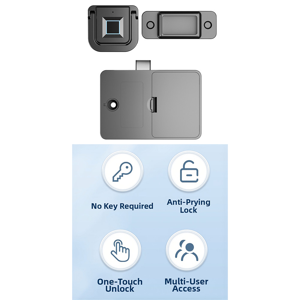 Fingerprint Lock Biometric Security For Home For Office Scratch-resistant Alloy