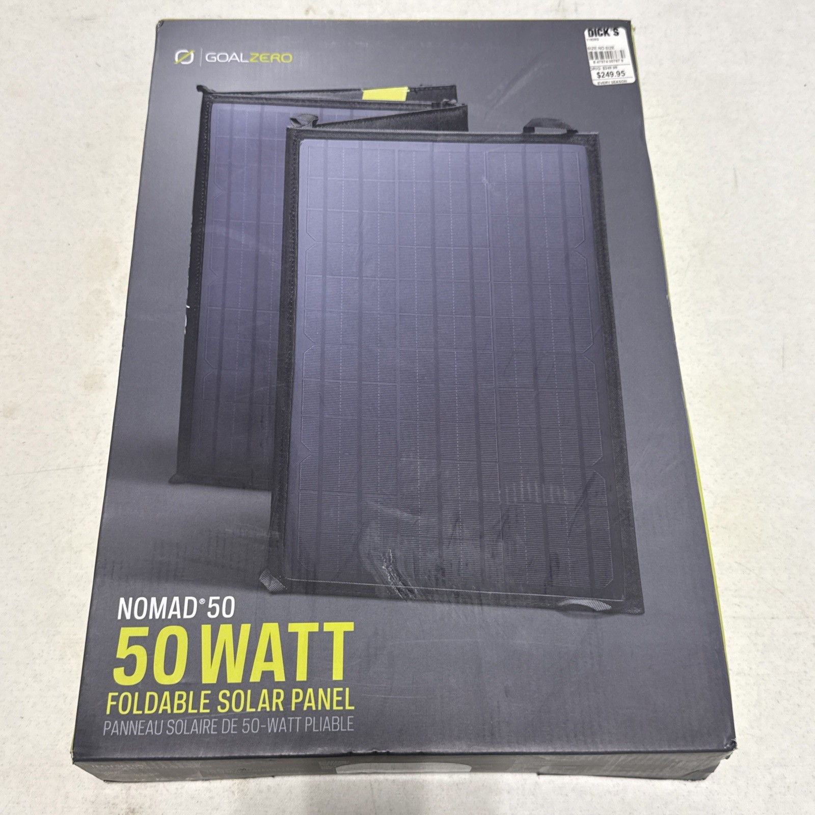 NEW Goal Zero Nomad 50 Solar Panel 50W Portable Foldable Charger Camping RV Watt