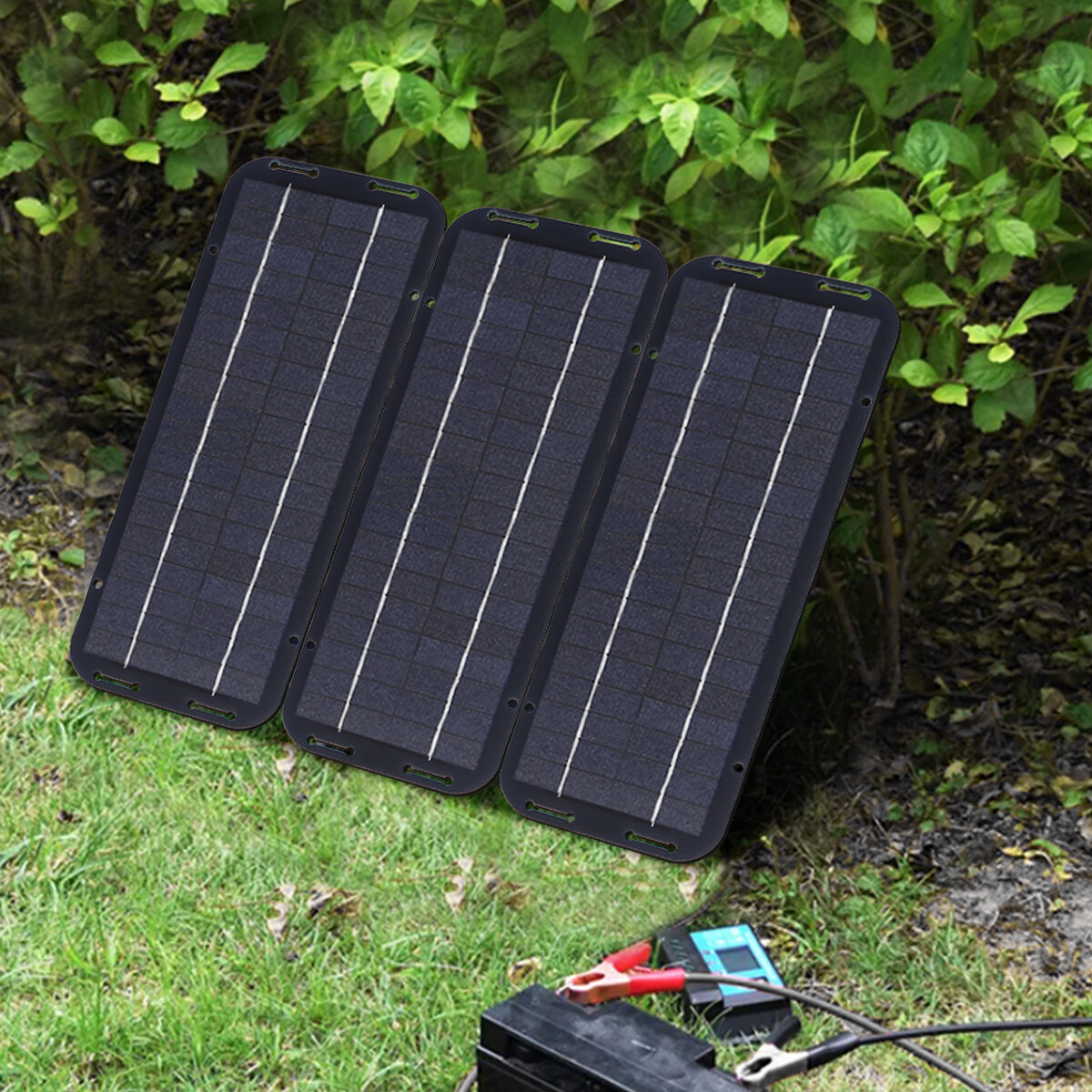 30W Solar Panel Kit 12V Trickle Charger Battery Charger Maintainer Boat RV Car