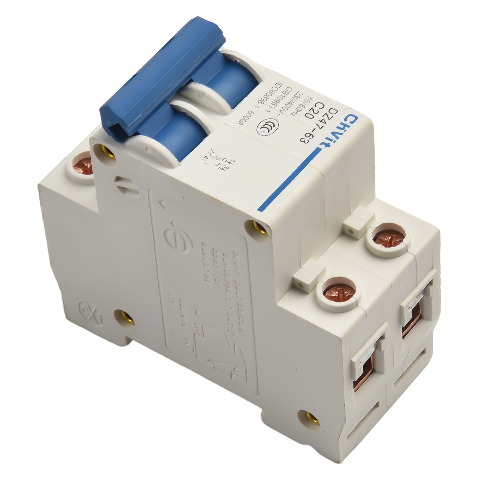 Circuit Breaker Air Switch Overcurrent Trip Type-C 16A/20A/32A/63A 2 P 220V