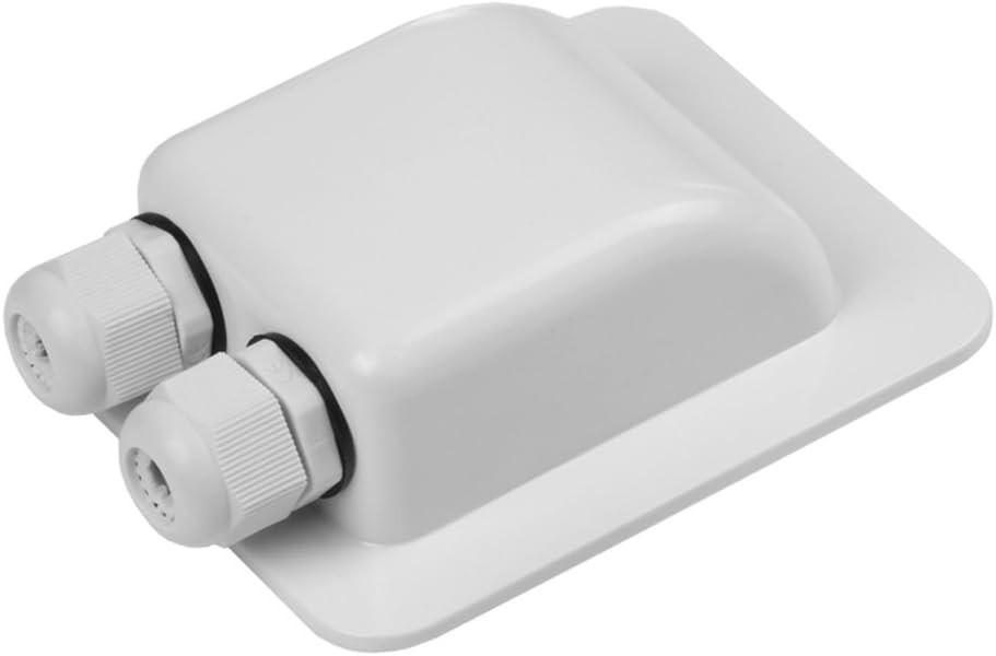 Weatherproof ABS Solar Double Cable Entry Gland 2mm² to 6mm², White