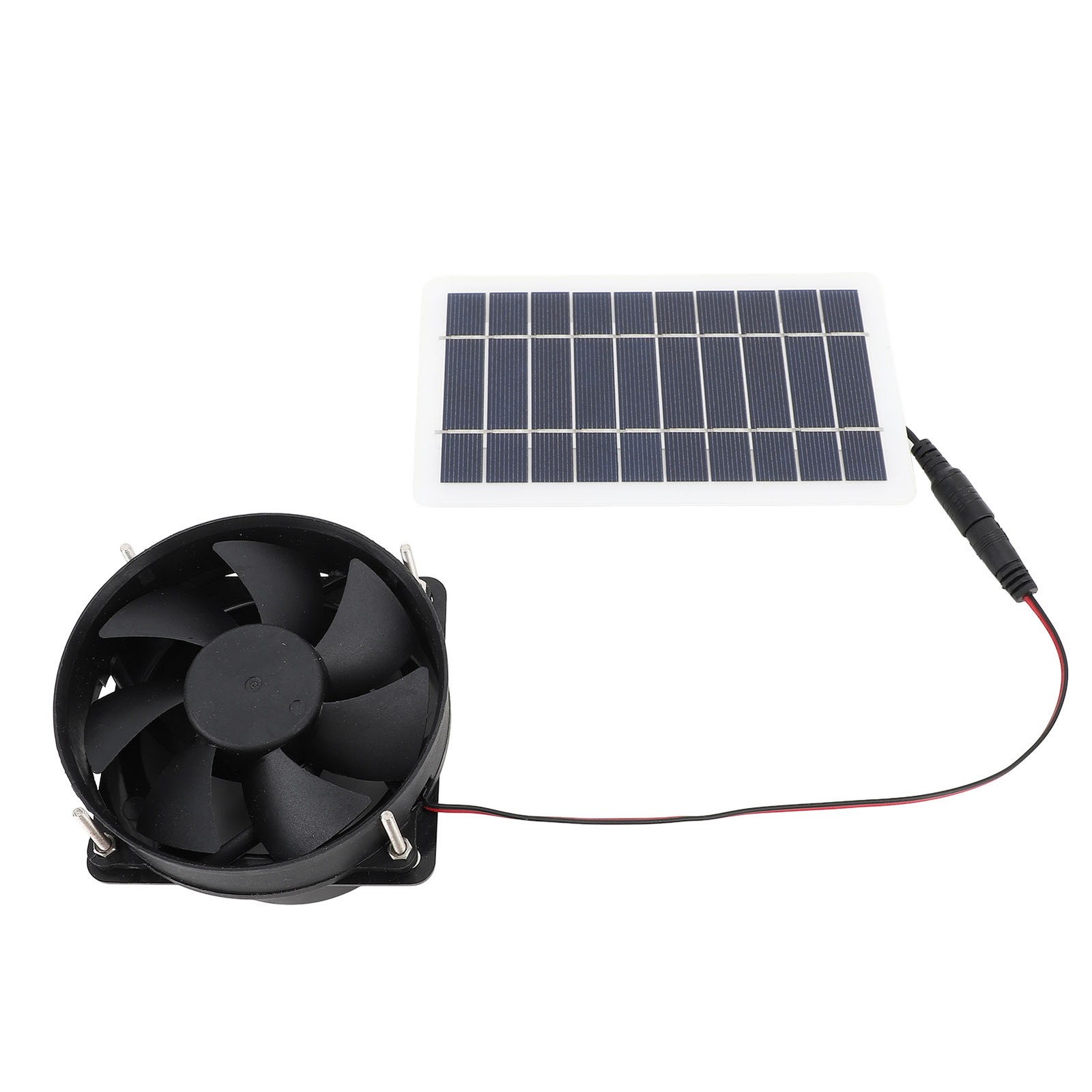 10W Solar Panel Powered Fan Kit Portable Silent Exhaust Fan For Outdoors For