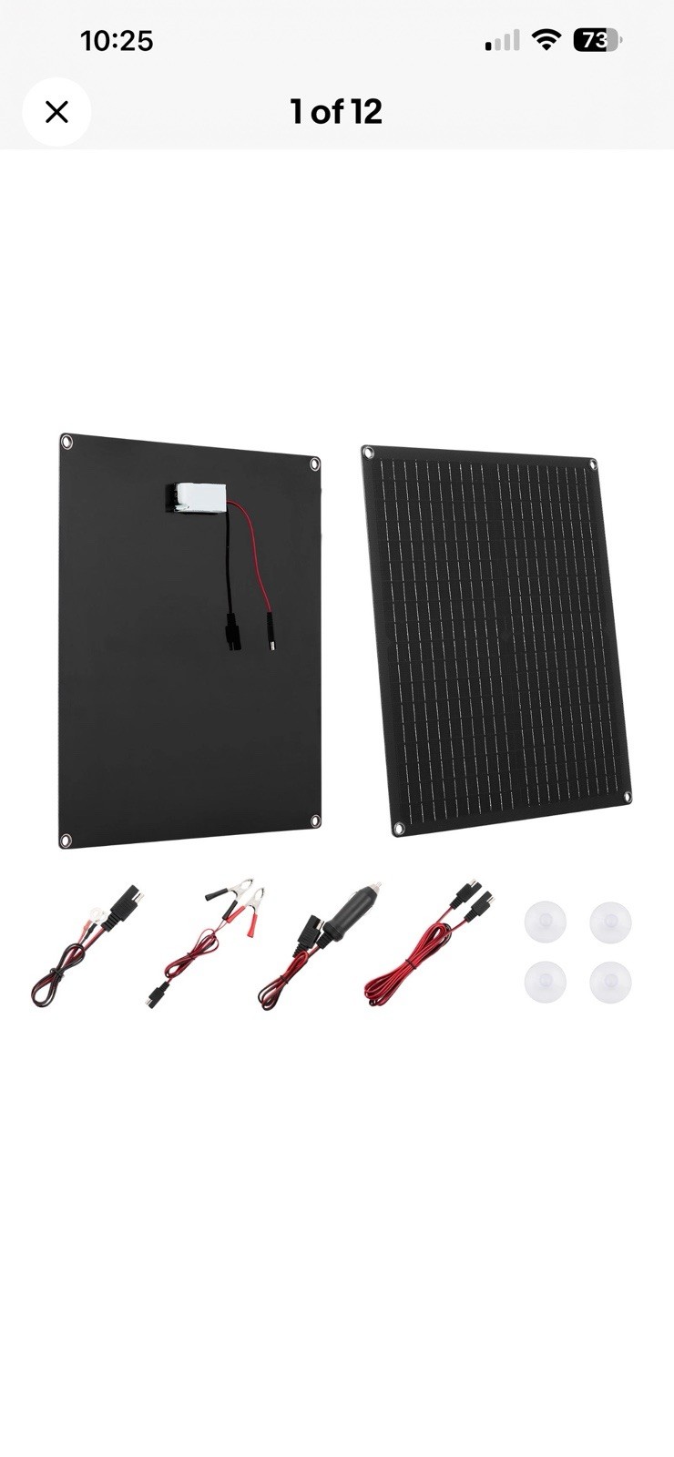 VEVOR Solar Battery Charger Maintainer 30W 12V Solar Panel Trickle Charging Kit
