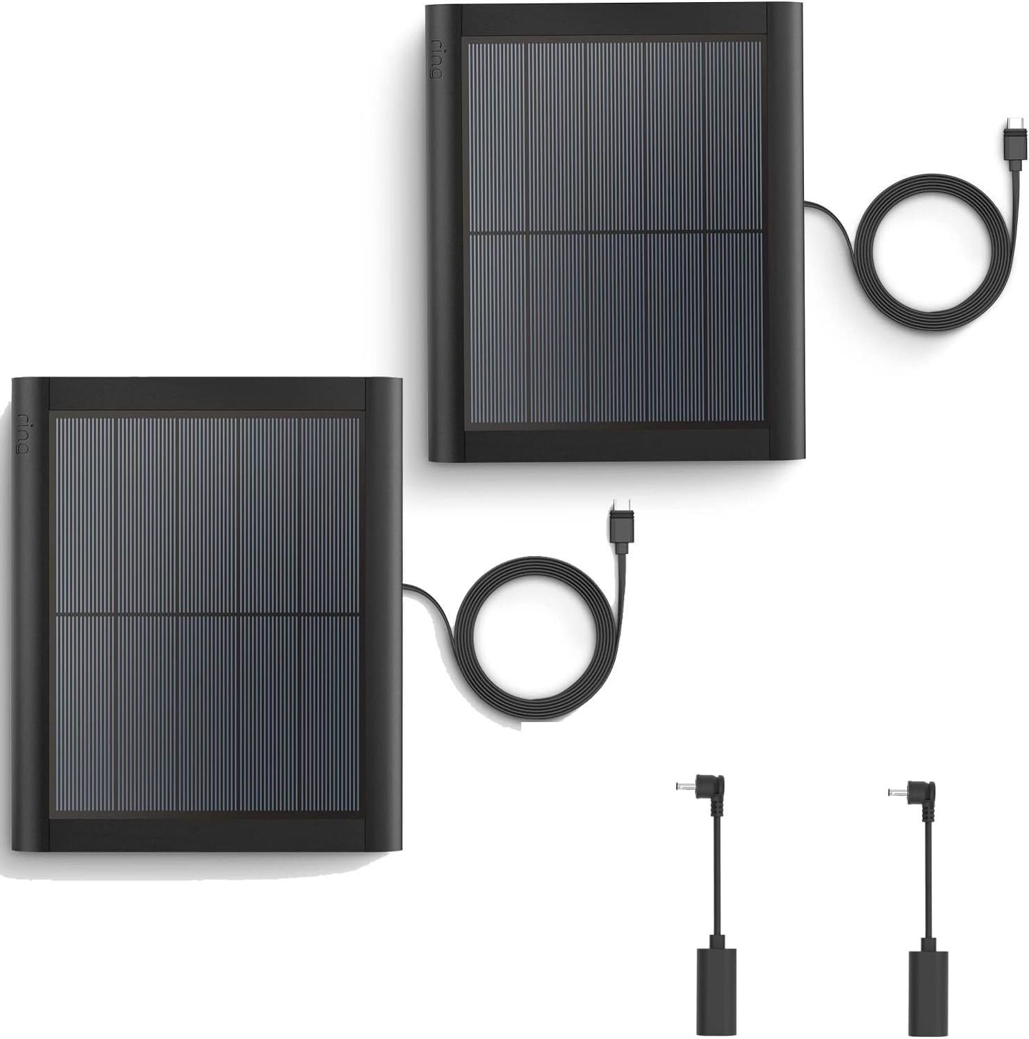 2 Pack Ring Solar Panel(2nd Generation), 5W Solar Panel Charger with Mount fo…