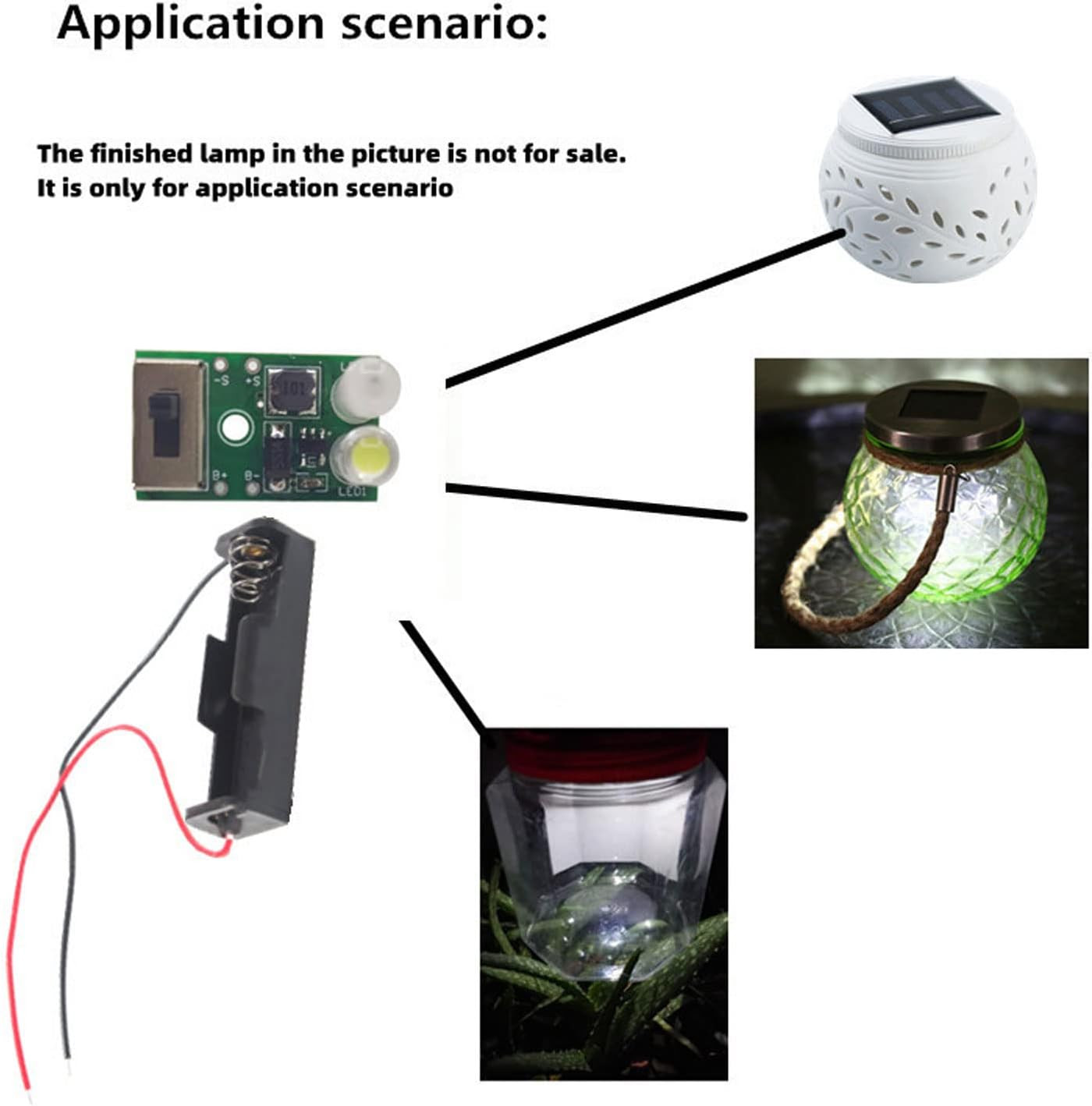 2 Sets Small Solar Panels, Mini Solar Panels, 1.2V Solar Cell with PCB Board, So