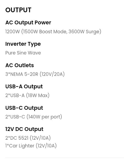 OUPES Exodus 1200 Portable Power Station | 1200W 992Wh