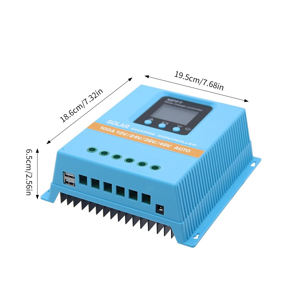 12-36V 100A MPPT REGULADOR DE BATERÍA SOLAR PANEL USB CONTROLADOR MANDO DE CARGA