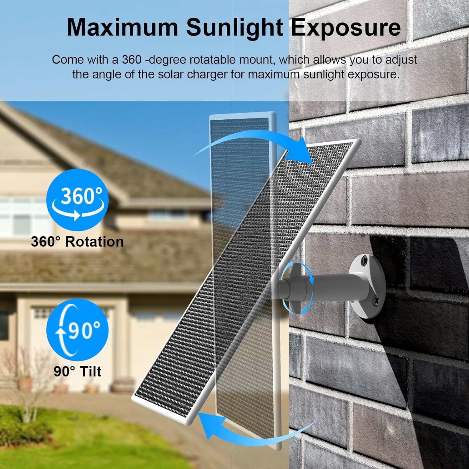Solar Panel Google Nest Camera 5W Solar Power Charger Nest Camera