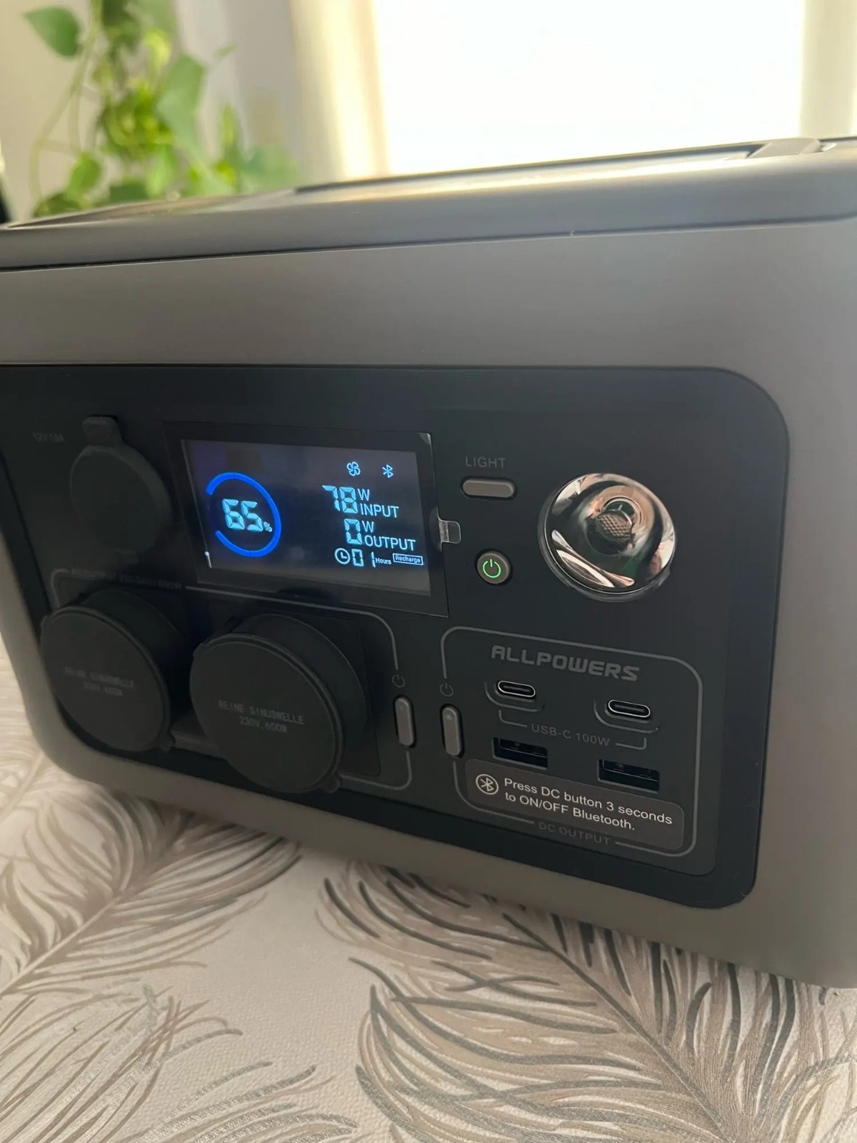 ALLPOWERS R600 Portable Power Station 299Wh LiFePO4 Battery – 600W AC Output