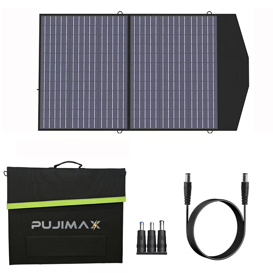 PUJIMAX 100W 18V Portable power station Foldable Solar Panel & Kits Solar Output